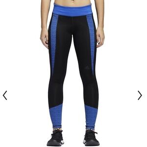 Adidas Design 2 Move Midrise Mesh Ankle Leggings